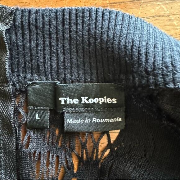 The Kooples Lace Back Zipper Top Womens Size Large - Picture 4 of 4
